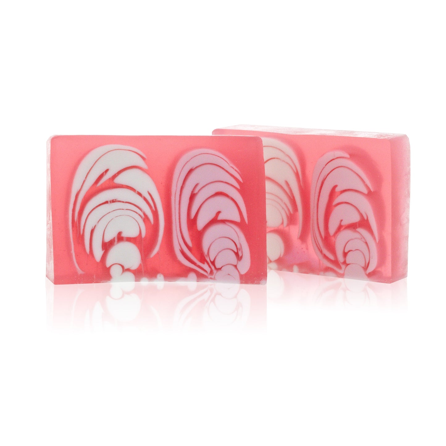 Tranches de Savons artisanaux - Rose 60 gr - Tranche de savon artisanal