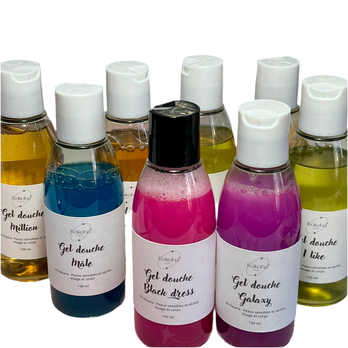 Gel Douche PH neutre – Peaux Sensibles et Sèches | Parfum Élégant et Durable – 150ml