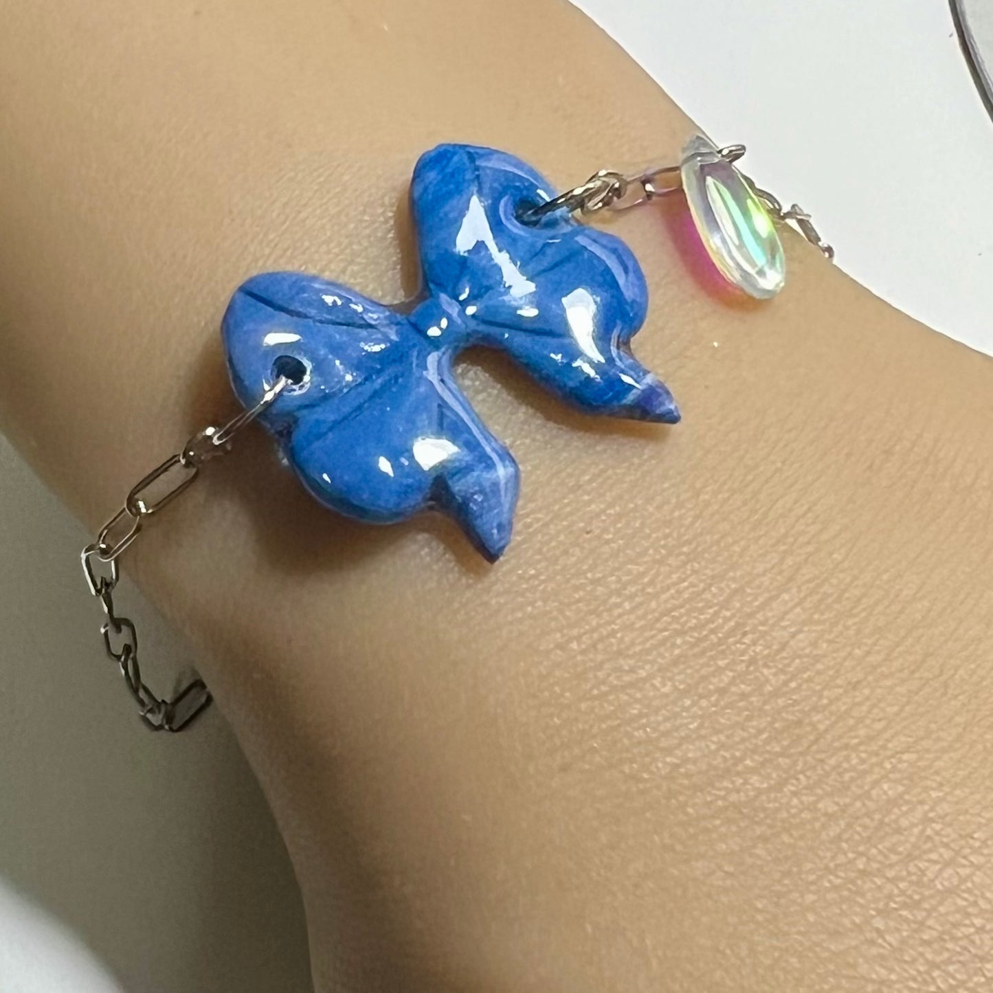 Bracelets Nolia – Nœud en pâte polymère et acier inoxydable