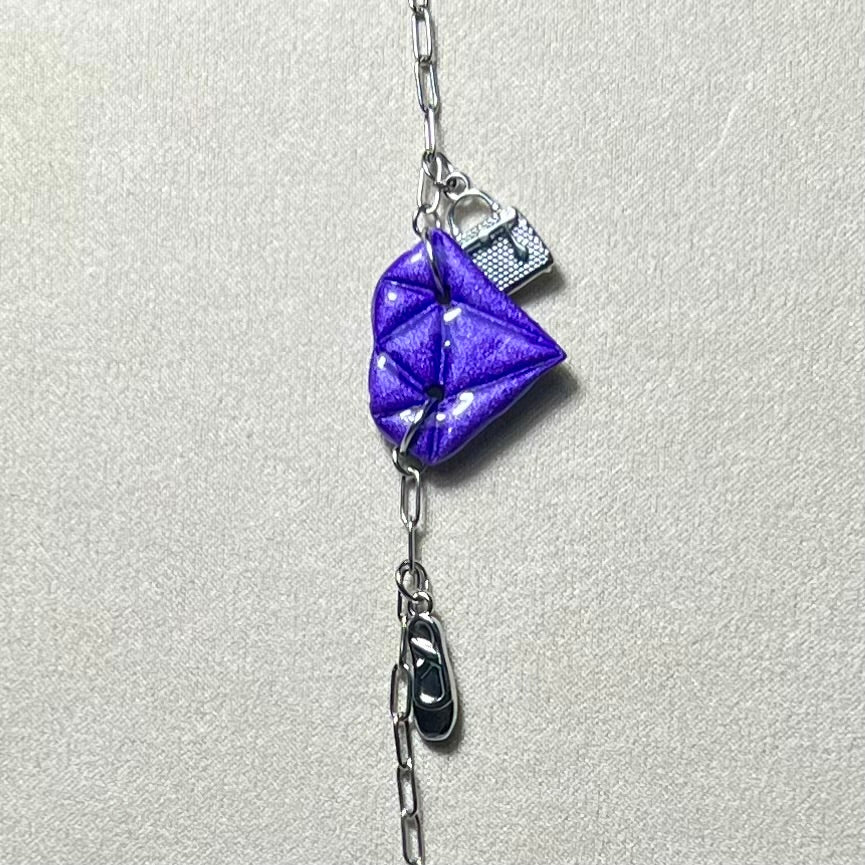 Bracelet Diams – acier inoxydable et pâte polymère – Diamant marbré ou métallisé avec charms uniques
