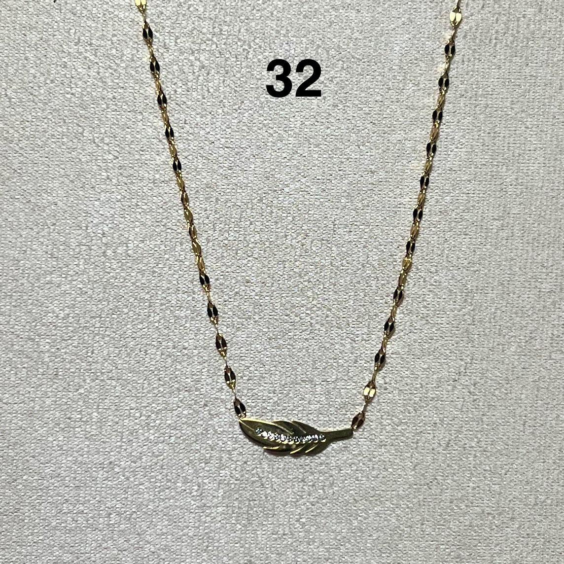 Collier en acier inoxydable N° 32 (41cm+ 5cm) – Ajustable, hypoallergénique et résistants à l’eau