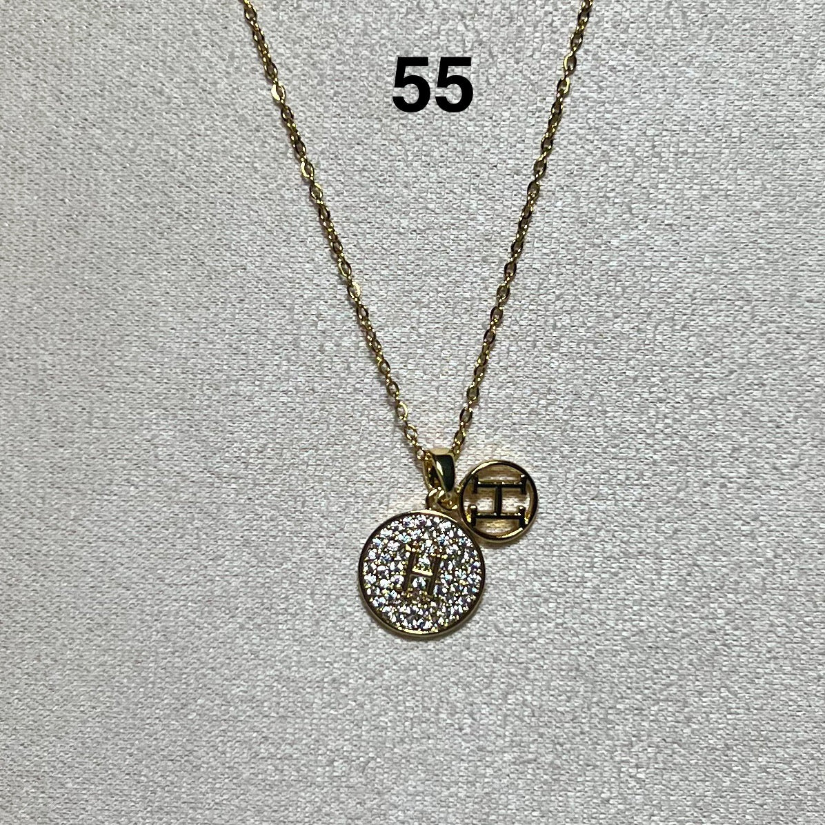 Collier Doré en acier inoxydable N° 55 (39cm+ 5cm) – Ajustable, hypoallergénique et résistants à l’eau