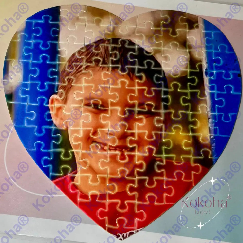 Puzzle personnalisé Coeur - puzzle coeur