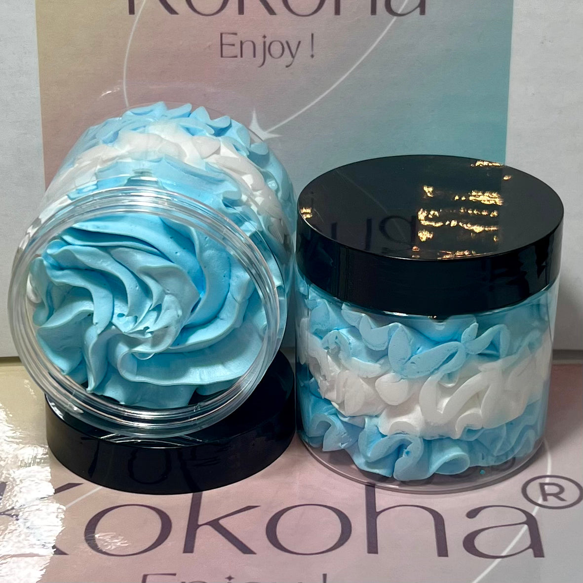 Savons fouettés divers - Tropical blue (fruits tropicaux) - Savon fouetté