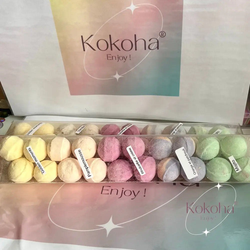 Réglette de 20 billes de bain - Mixte - mini-billes de bain