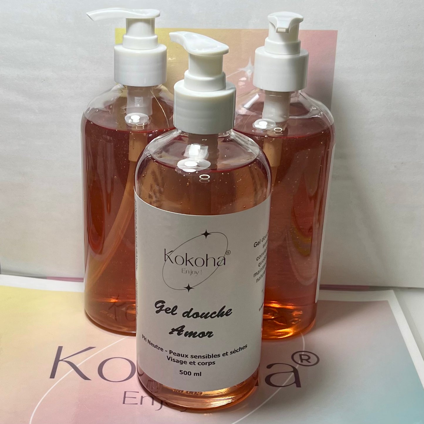 Gel Douche Hydratant 500ml – Flacon Pompe | Peaux Sensibles et Sèches | PH neutre