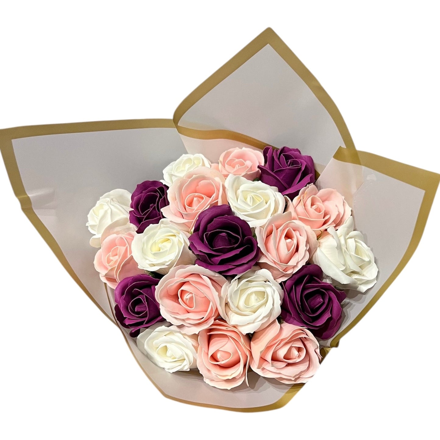 Bouquet 20 Roses savon - Bouquet 20 roses savon