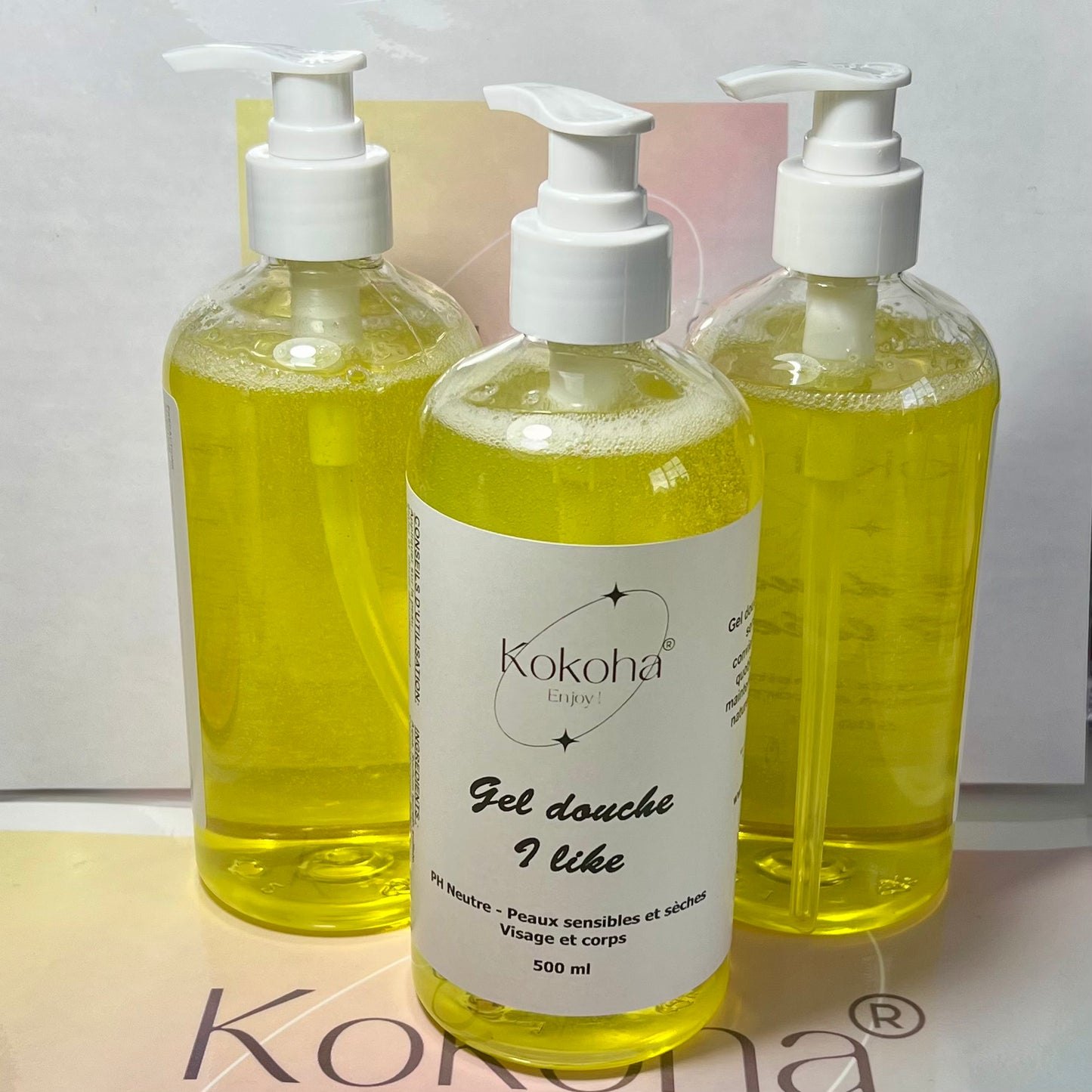 Gel Douche Hydratant 500ml – Flacon Pompe | Peaux Sensibles et Sèches | PH neutre