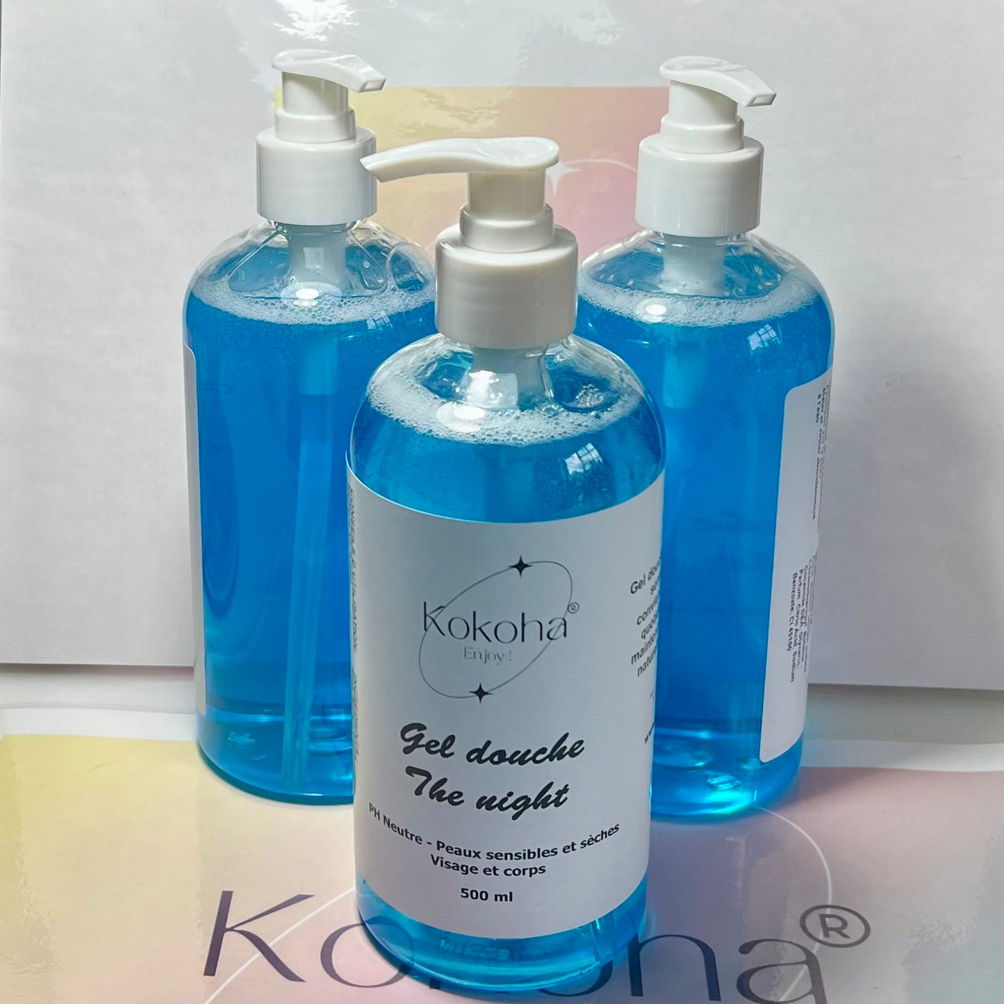 Gel Douche Hydratant 500ml – Flacon Pompe | Peaux Sensibles et Sèches | PH neutre