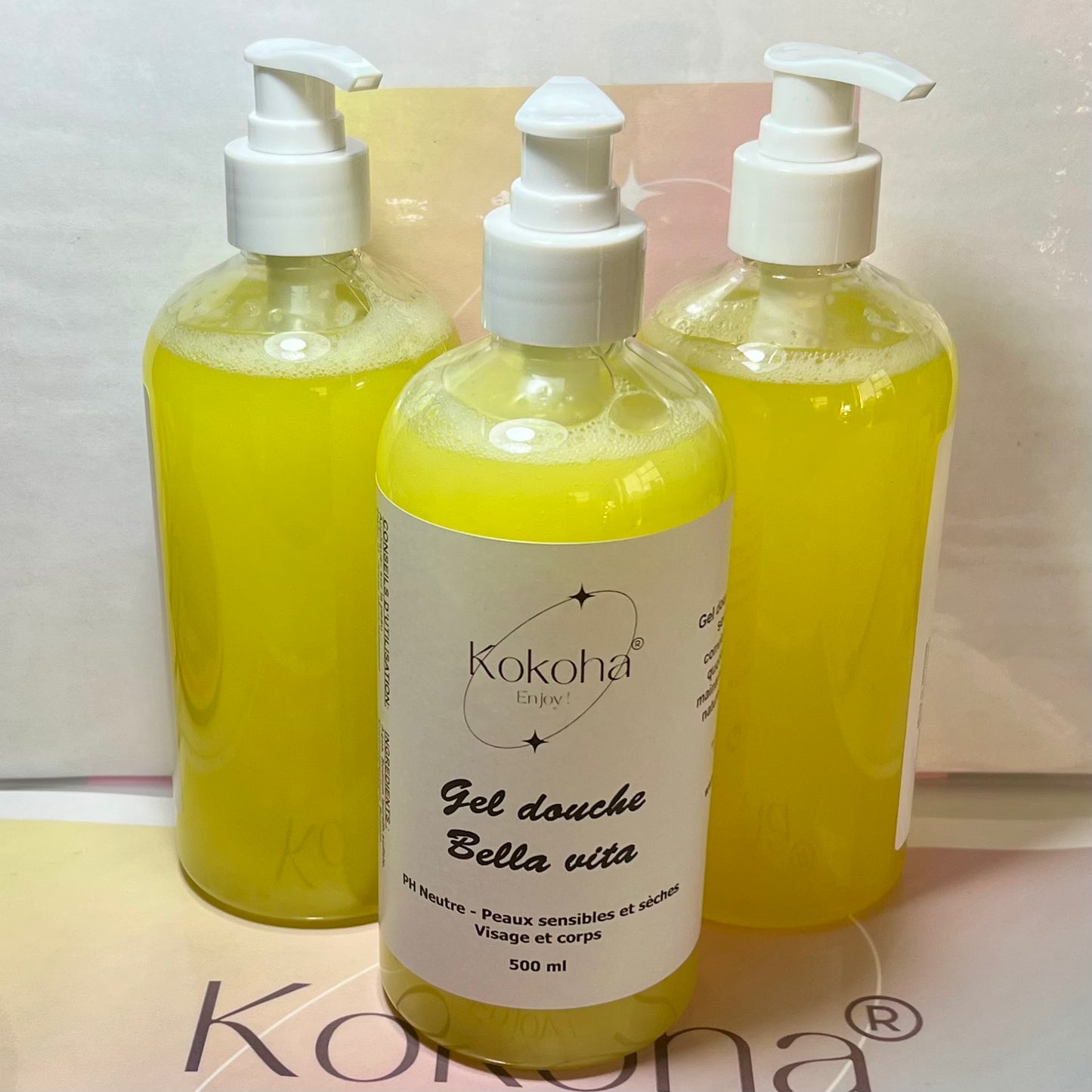 Gel Douche Hydratant 500ml – Flacon Pompe | Peaux Sensibles et Sèches | PH neutre
