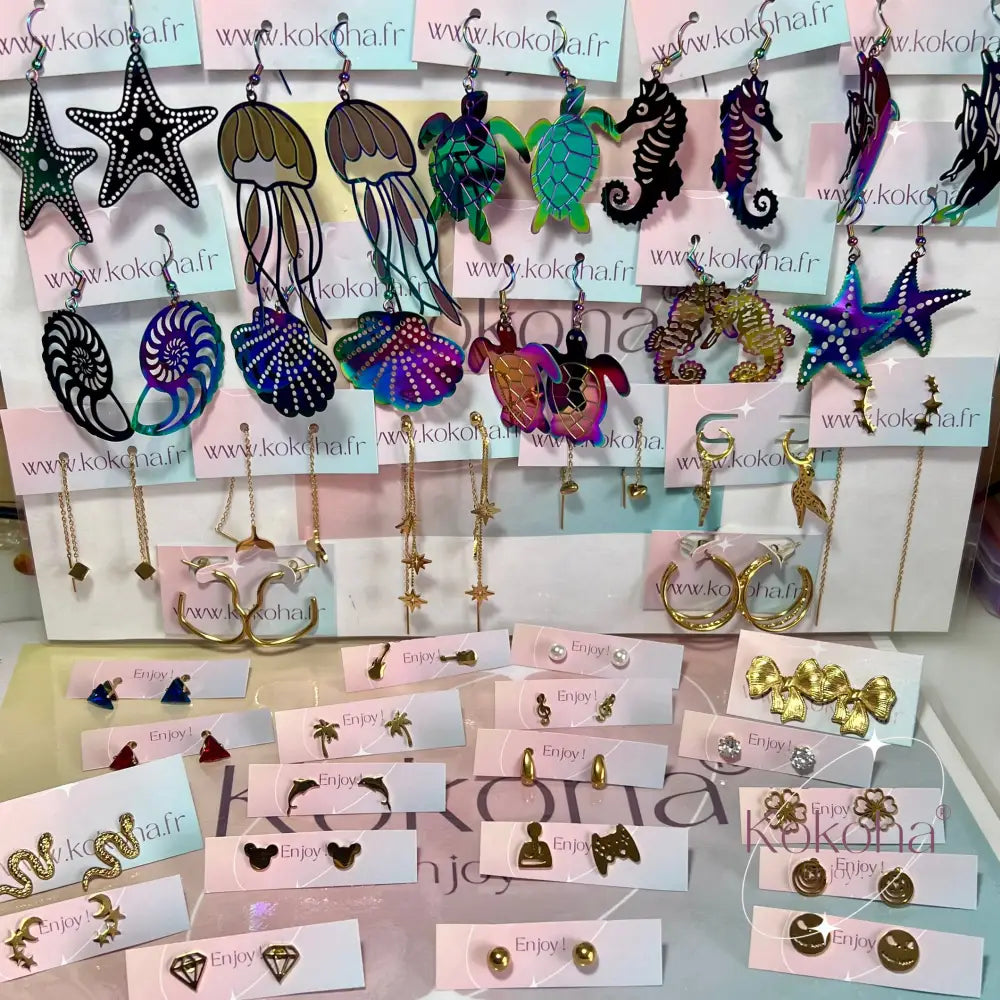 Box surprise boucles d’oreilles - Or - Boucles d’oreilles