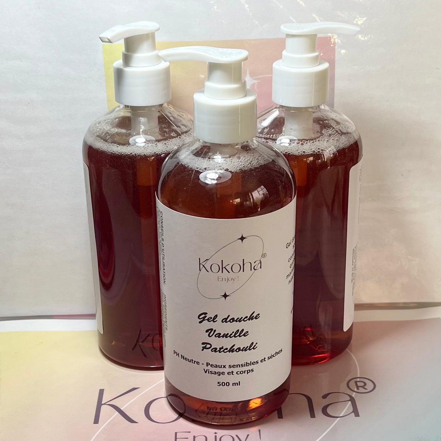 Gel Douche Hydratant 500ml – Flacon Pompe | Peaux Sensibles et Sèches | PH neutre