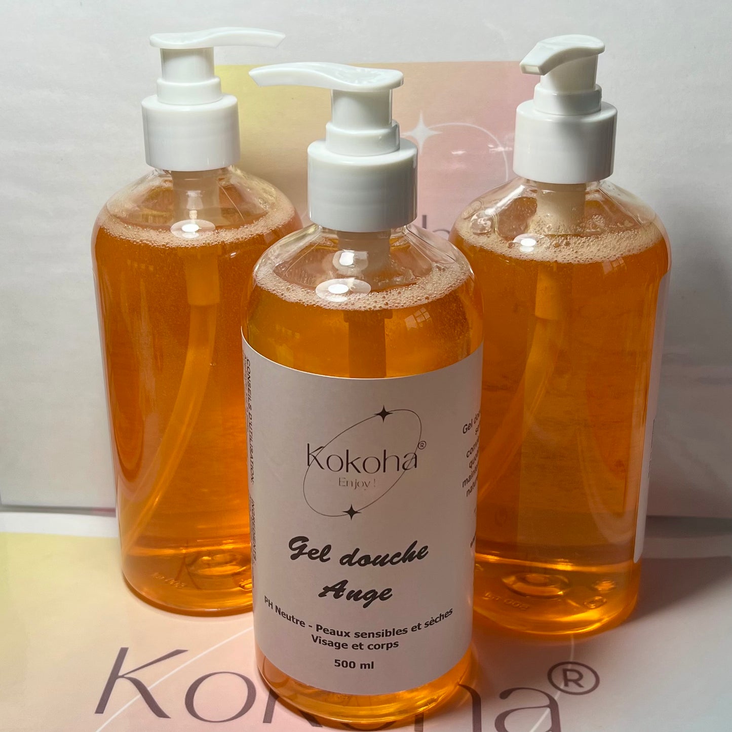 Gel Douche Hydratant 500ml – Flacon Pompe | Peaux Sensibles et Sèches | PH neutre