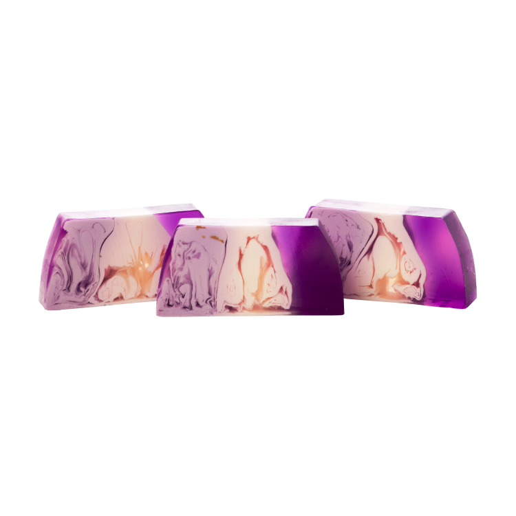 Tranche de Savon artisanal - Mûre et myrtilles 80 gr - Tranche de savon artisanal