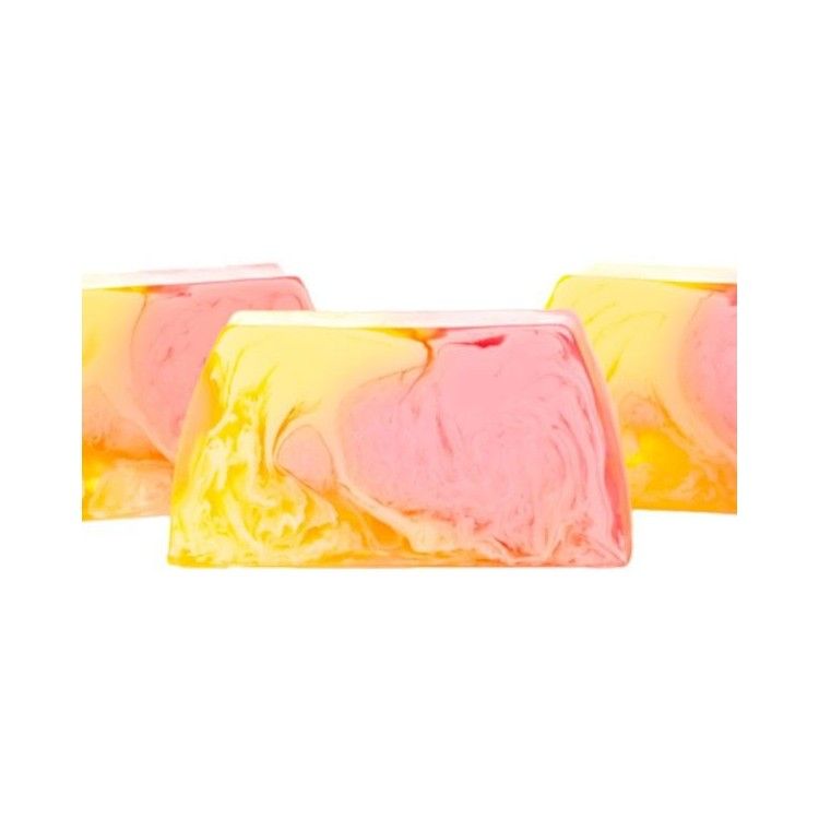 Tranches de Savons artisanaux - Smiley Apple 100 gr - Tranche de savon artisanal