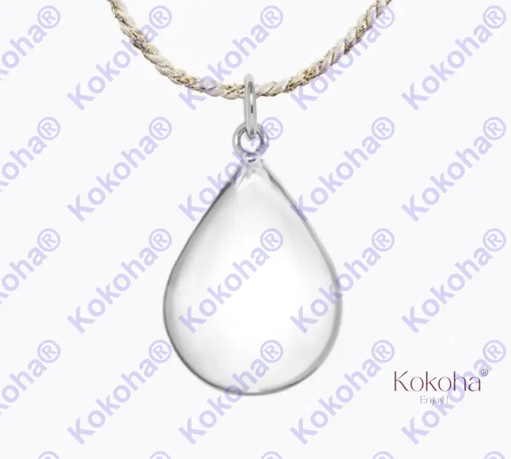Bola De Grossesse Goutte - Argent Sur Cordon Collier