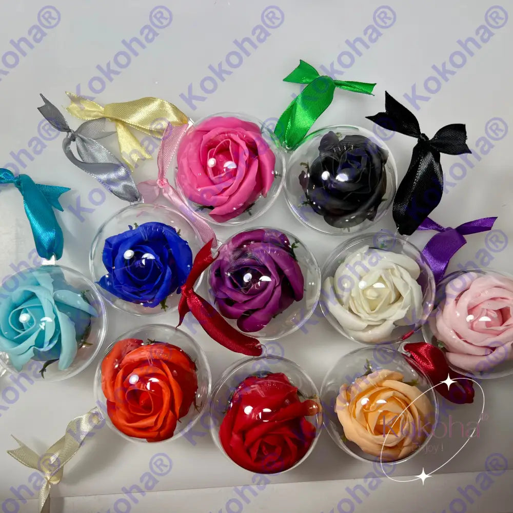 Boule De Noël Fleur Savon Boule Noël