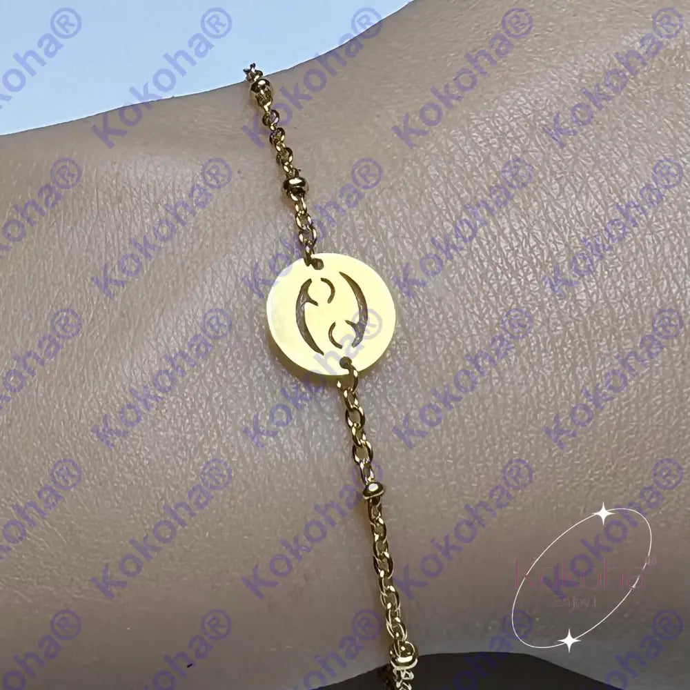 Bracelet Astro Doré / Cancer
