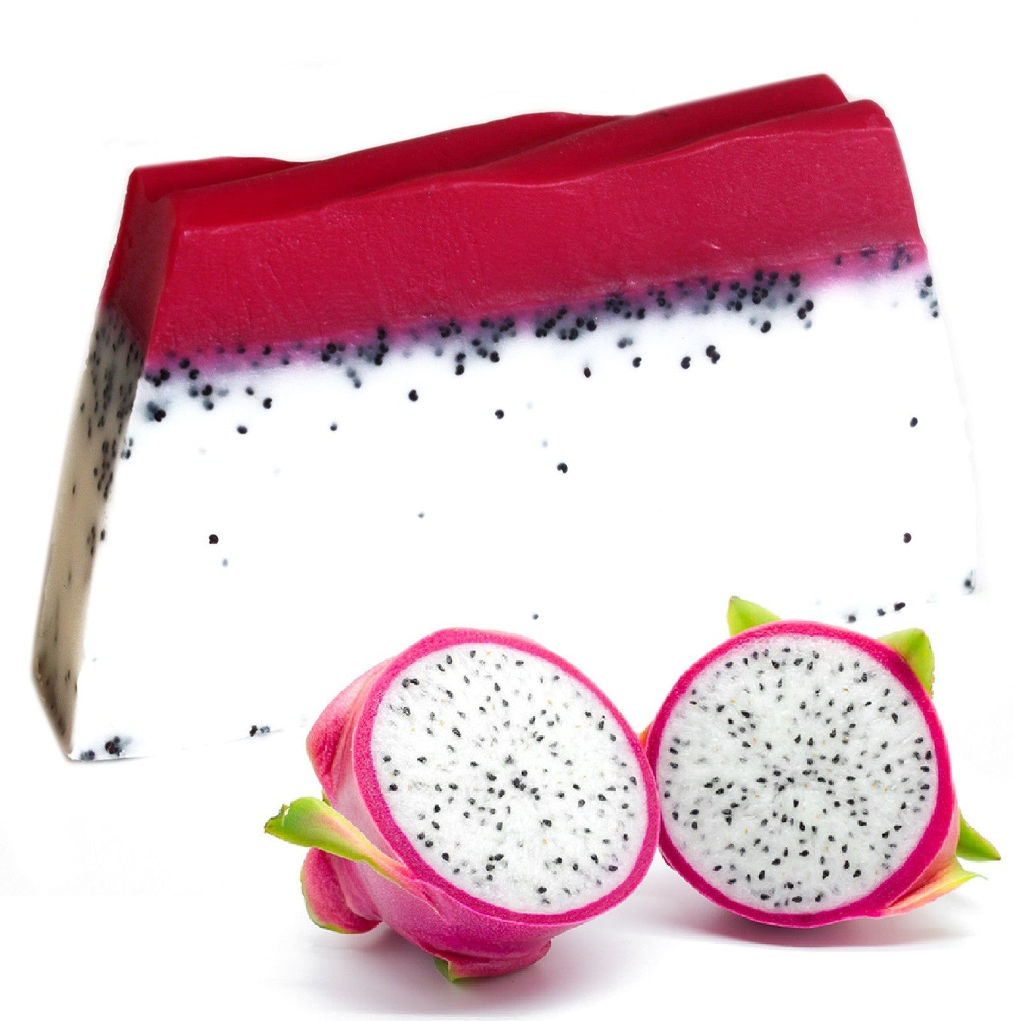 Tranche de Savon artisanal - Fruit du dragon (Pitaya) 100 gr - Tranche de savon artisanal
