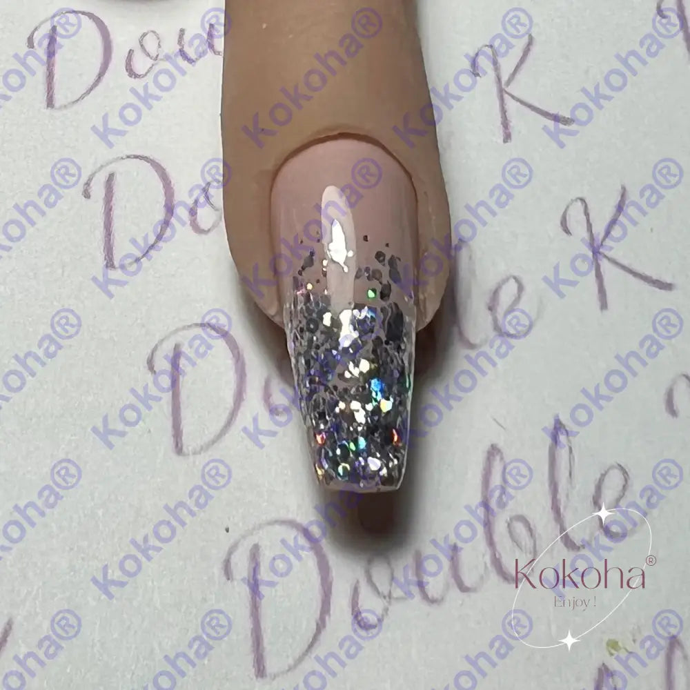 Kit De Press On Nails Bb004 Pailleté Holo Désign