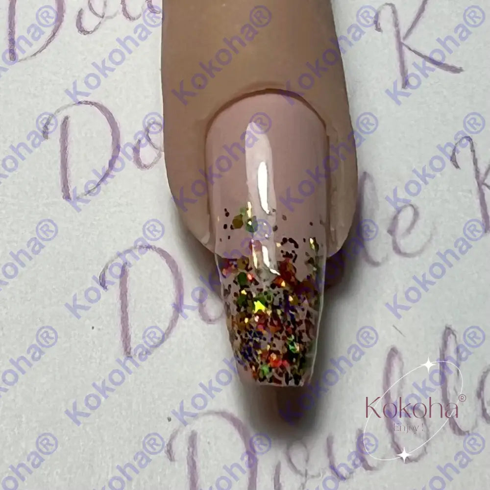 Kit De Press On Nails Bb004 Pailleté Noël Désign