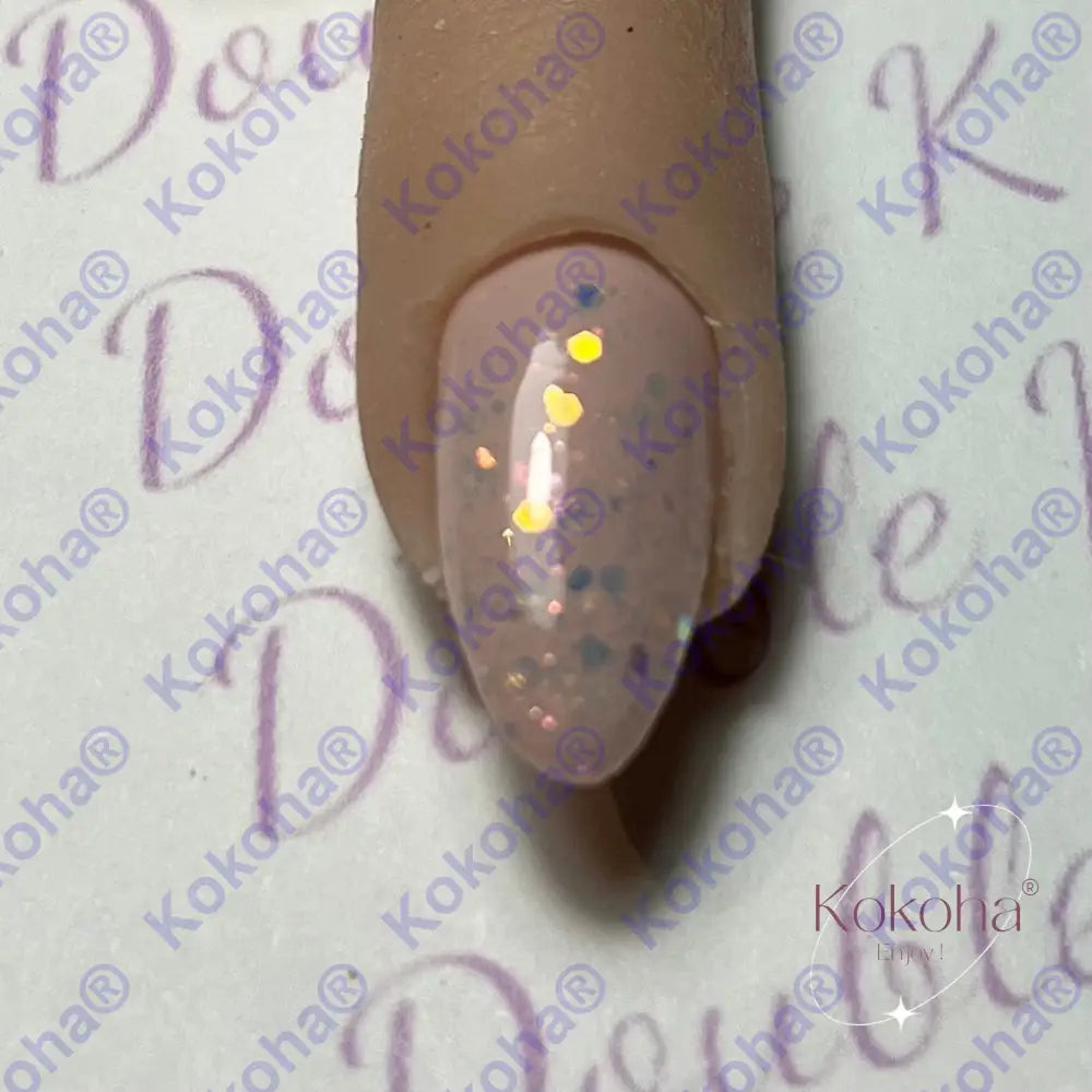 Kit De Press On Nails Bb004 Pailleté Translucide Désign