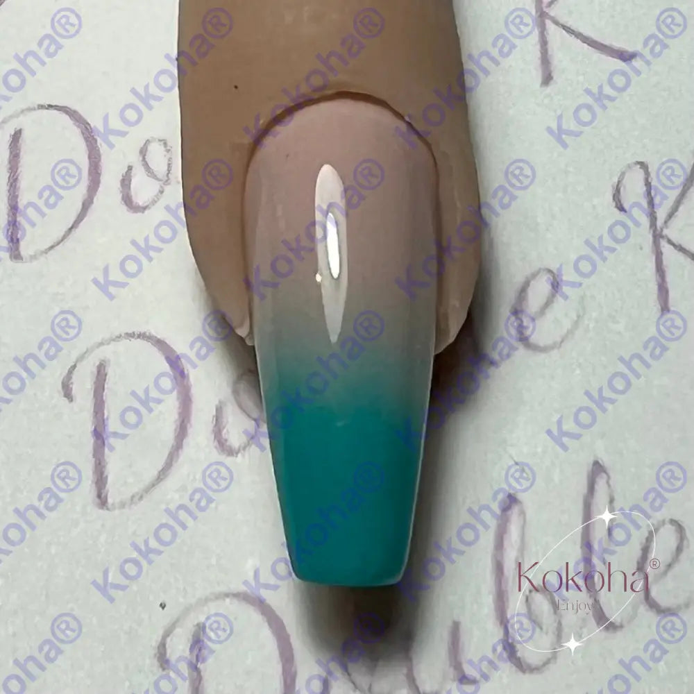 Kit De Press On Nails Bb004 Turquoise Désign