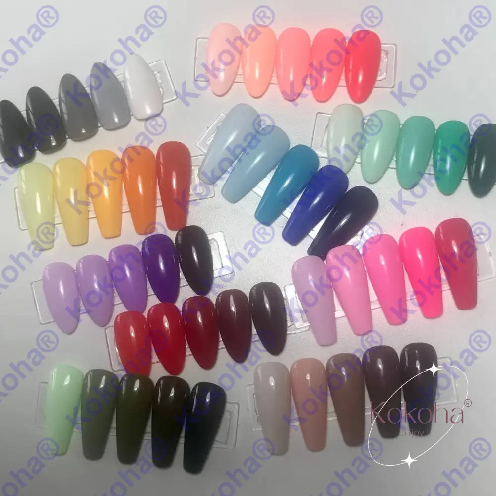 Kit De Press On Nails Unis ’ Les Camaïeux’ Unis