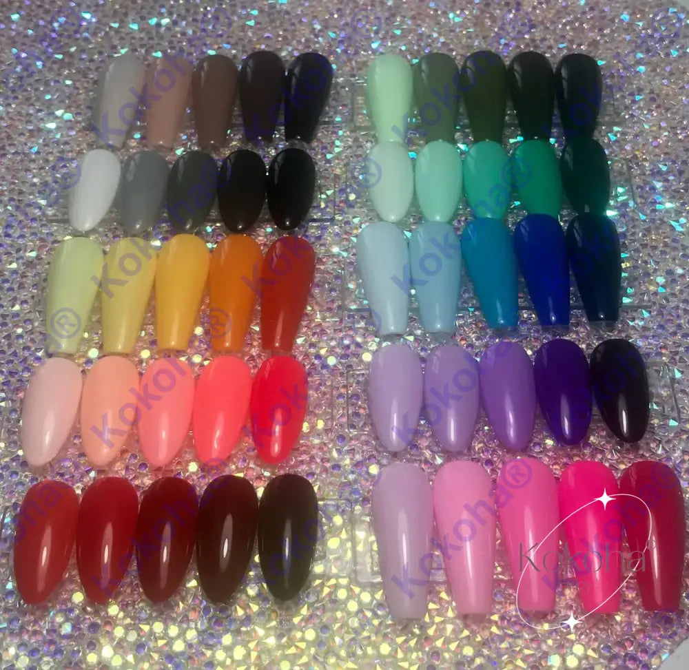 Kit De Press On Nails Unis ’ Les Camaïeux’ Unis