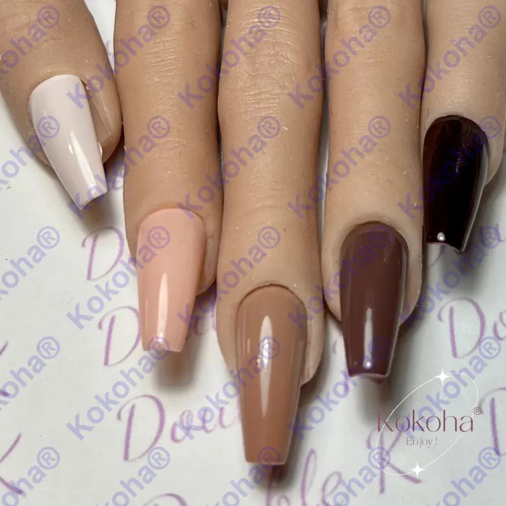Kit De Press On Nails Unis ’ Les Camaïeux’ Nude Unis