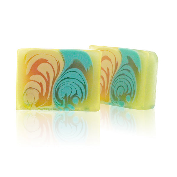 Tranche de Savon artisanal - Melon 100 gr - Tranche de savon artisanal