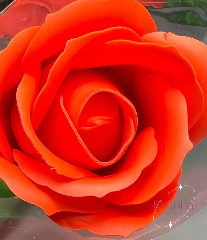Roses de savon - Orange - rose de savon