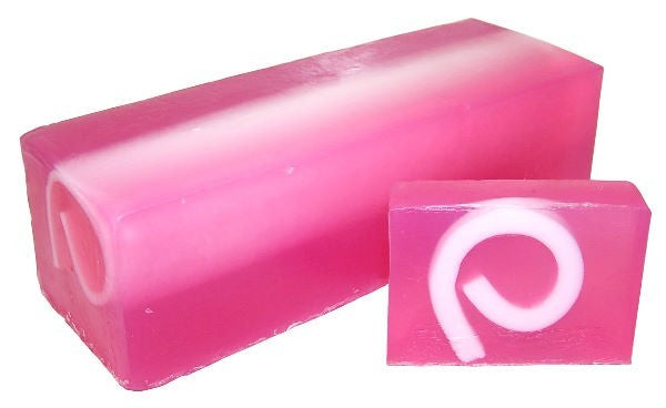 Tranche de Savon artisanal - Framboise poivrée 80 gr - Tranche de savon artisanal