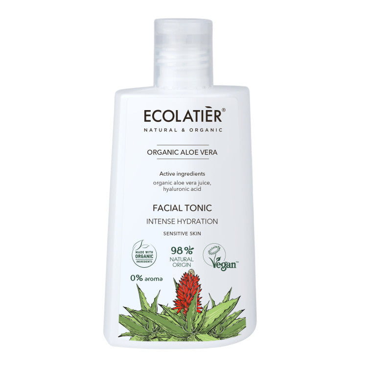 PRECOMMANDE Lotion tonique hydratante intense pour le visage à l'aloe vera bio