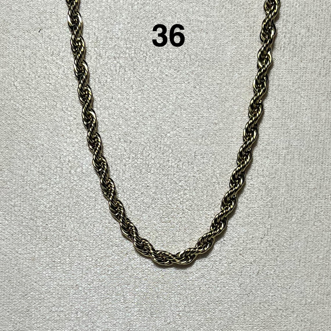 Collier en acier inoxydable N° 36 (42cm+ 5cm) – Ajustable, hypoallergénique et résistants à l’eau