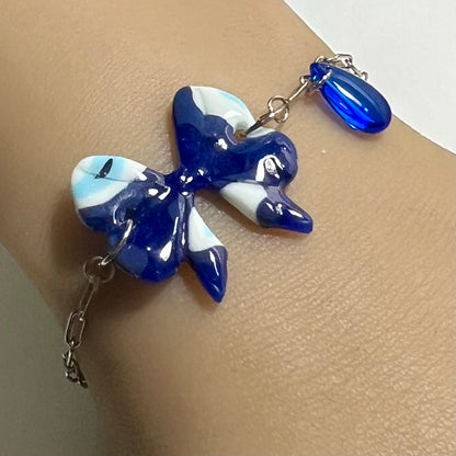 Bracelets Nolia – Nœud en pâte polymère et acier inoxydable