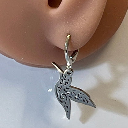 Boucles d’Oreilles en Acier Inoxydable B034 – Doré ou Argenté | Hypoallergéniques et Résistantes à l’Eau