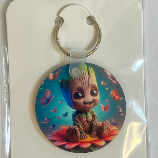 Porte-Clés RD015 Personnage Recto Verso – Porte-Clés Sublimé Résistant et Original Ø 5 cm