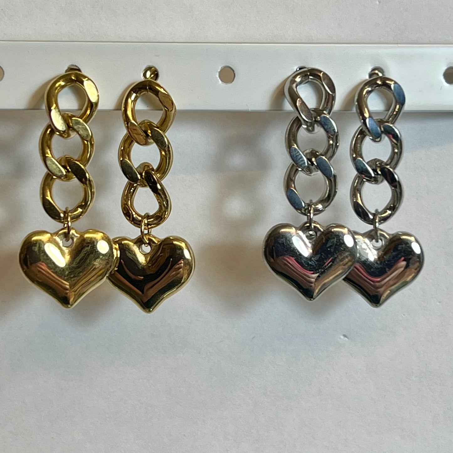 Boucles d’Oreilles en Acier Inoxydable B029 – Doré ou Argenté | Hypoallergéniques et Résistantes à l’Eau