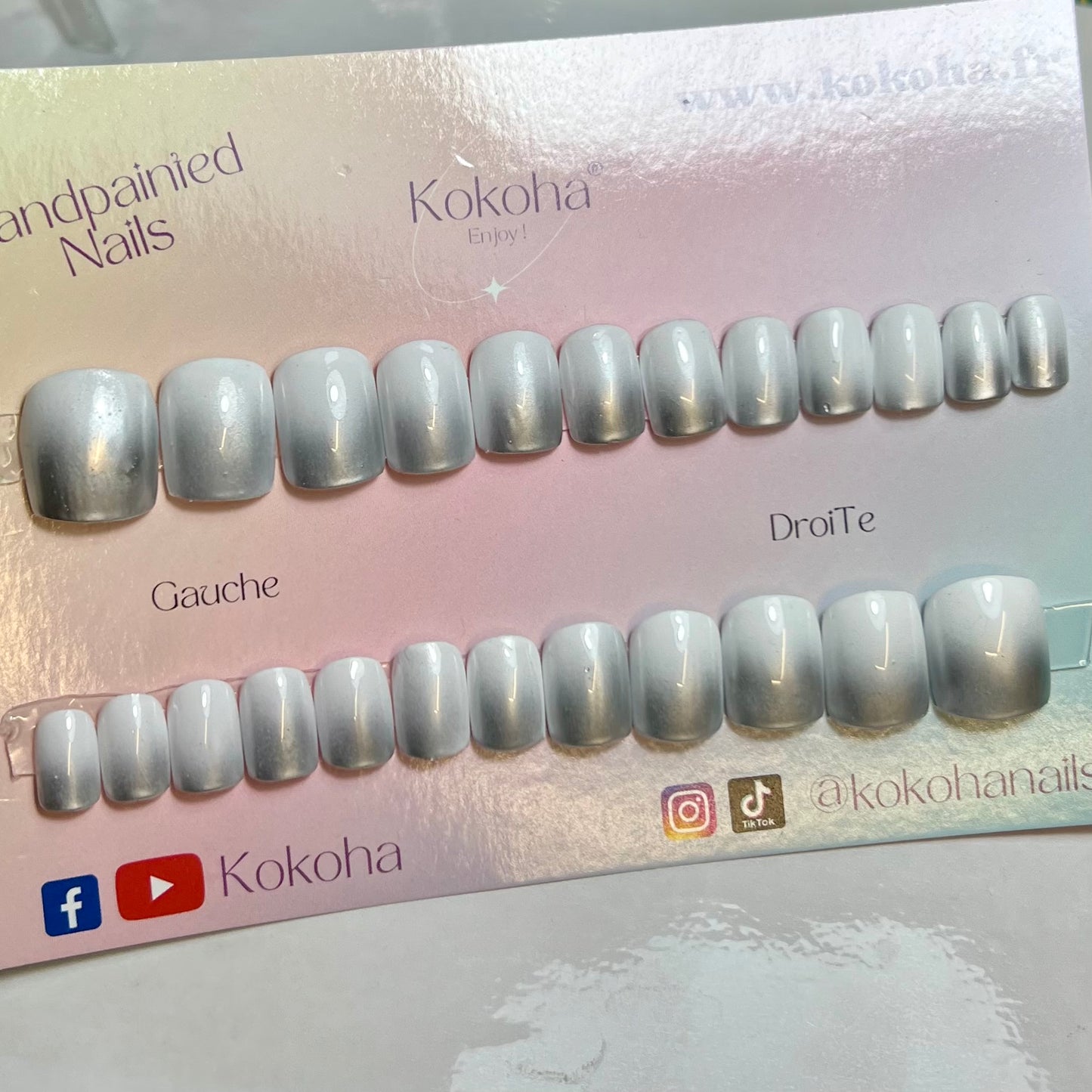 Kit Press On Nails “Fast Nails” universels NO035 à assortir à la parure