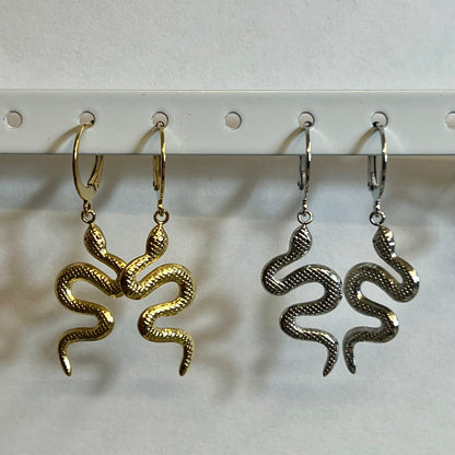 Boucles d’Oreilles en Acier Inoxydable B030 – Doré ou Argenté | Hypoallergéniques et Résistantes à l’Eau