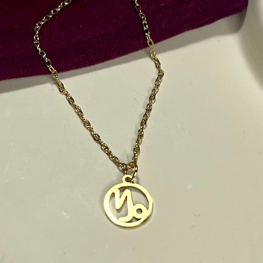 Collier Signe Astrologique en Acier Inoxydable – Doré ou Argenté | Bijou Astre Personnalisé à Petit Prix