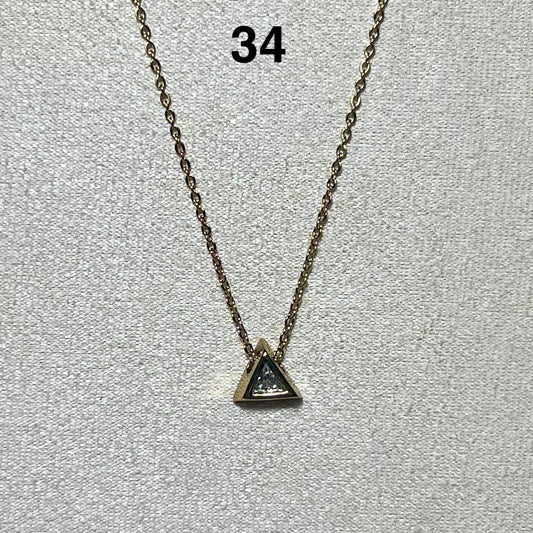 Collier en acier inoxydable N° 34 (41cm+ 6cm) – Ajustable, hypoallergénique et résistants à l’eau