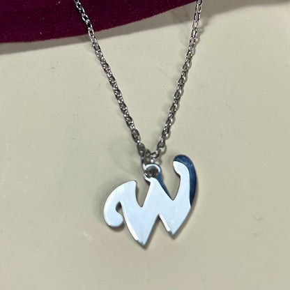 Collier Lettre Initiale en Acier Inoxydable – Doré ou Argenté | Cadeau Personnalisé à Petit Prix