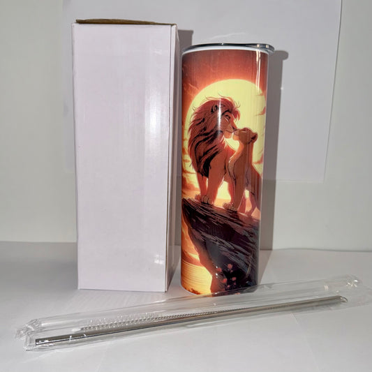 Tumbler A004 - 590ml en Acier Inoxydable – Gourde Thermos Isotherme Chaud et Froid | Avec Paille