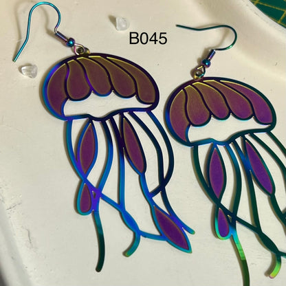 Boucles d’Oreilles en Acier Inoxydable B045 – Holographique | Hypoallergéniques et Résistantes à l’Eau