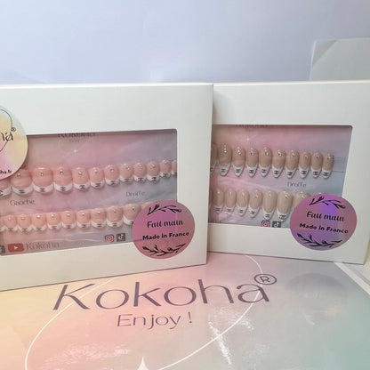 Fast Nails F016 French Élégante avec Strass – Kokoha