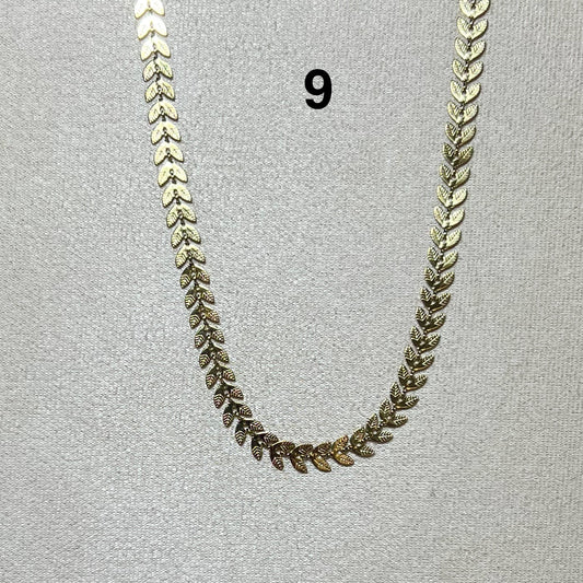 Collier en acier inoxydable N° 9 (41cm+ 5cm) – Ajustable, hypoallergénique et résistants à l’eau