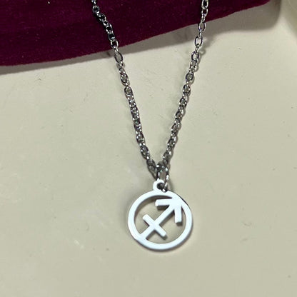 Collier Signe Astrologique en Acier Inoxydable – Doré ou Argenté | Bijou Astre Personnalisé à Petit Prix