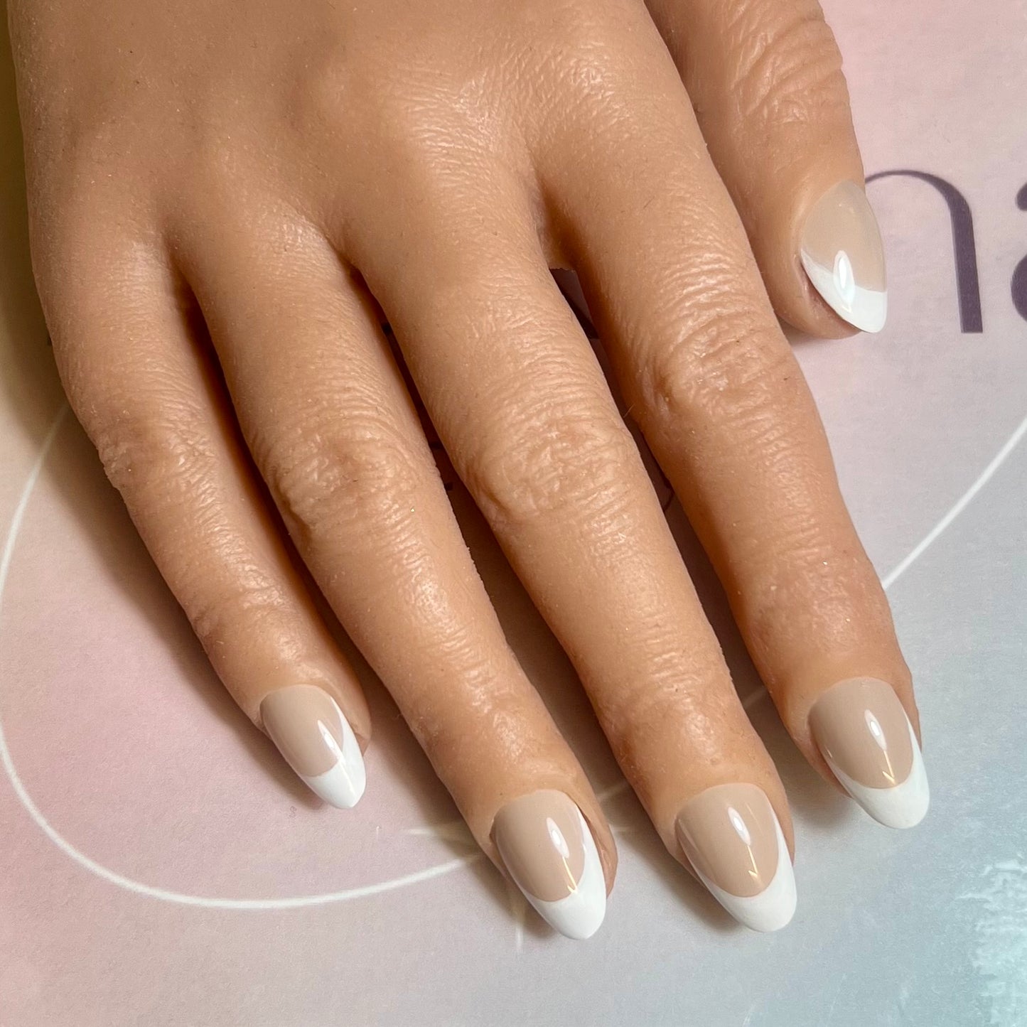 Kit Press On Nails Fast nails F013 French classique brillant – Ongles parfaits en quelques minutes !
